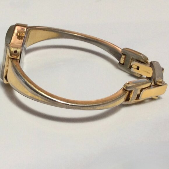 Vtg. Nine & Co. Ladies Mechanical Automatic Gold-Tone Rectangle Dial Watch main image 8